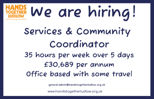 Could you be our new Services & Community Coordinator?